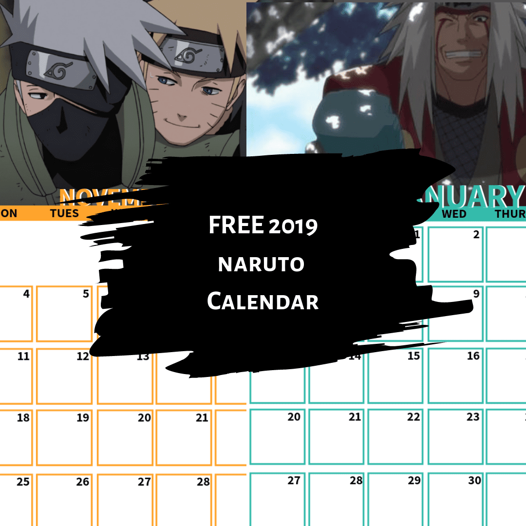 Naruto Calendar 2019