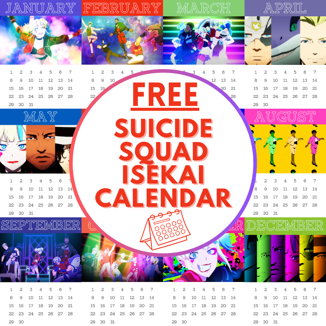 Suicide Squad Isekai Timeless Anime Calendar 1