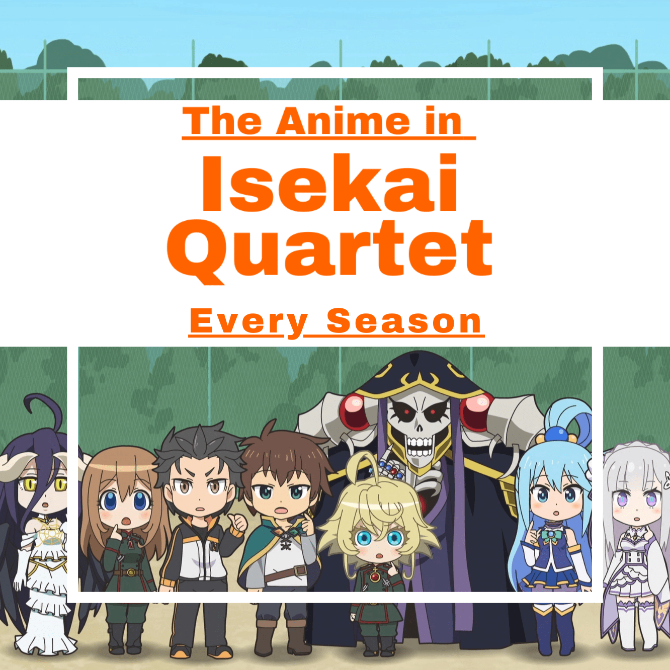 All of the Isekai Featured in the Isekai Quartet Anime